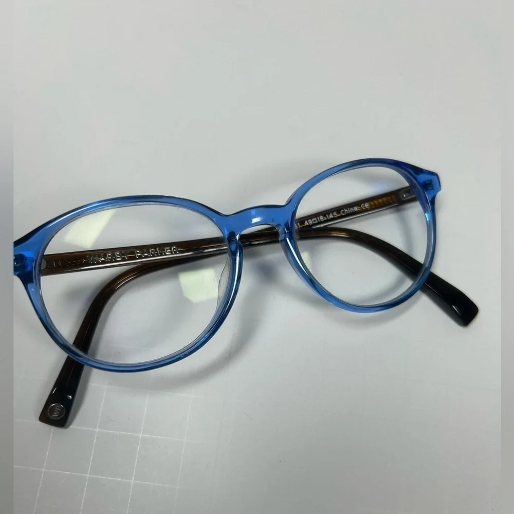Warby Parker Watts Frames Blue and Brown
